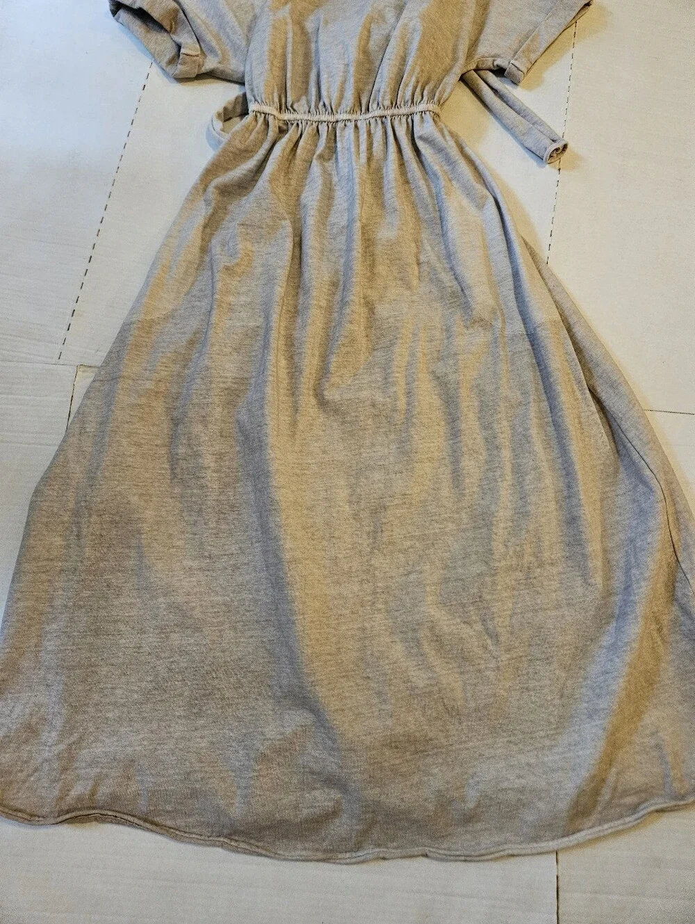 NWT Free People Beach Sorrento Midi/Maxi Dress Neutral Stone Minimalist XS-S
